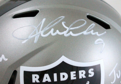 Shane Lechler Signed Oakland Raiders Full Size Flash Replica Helmet