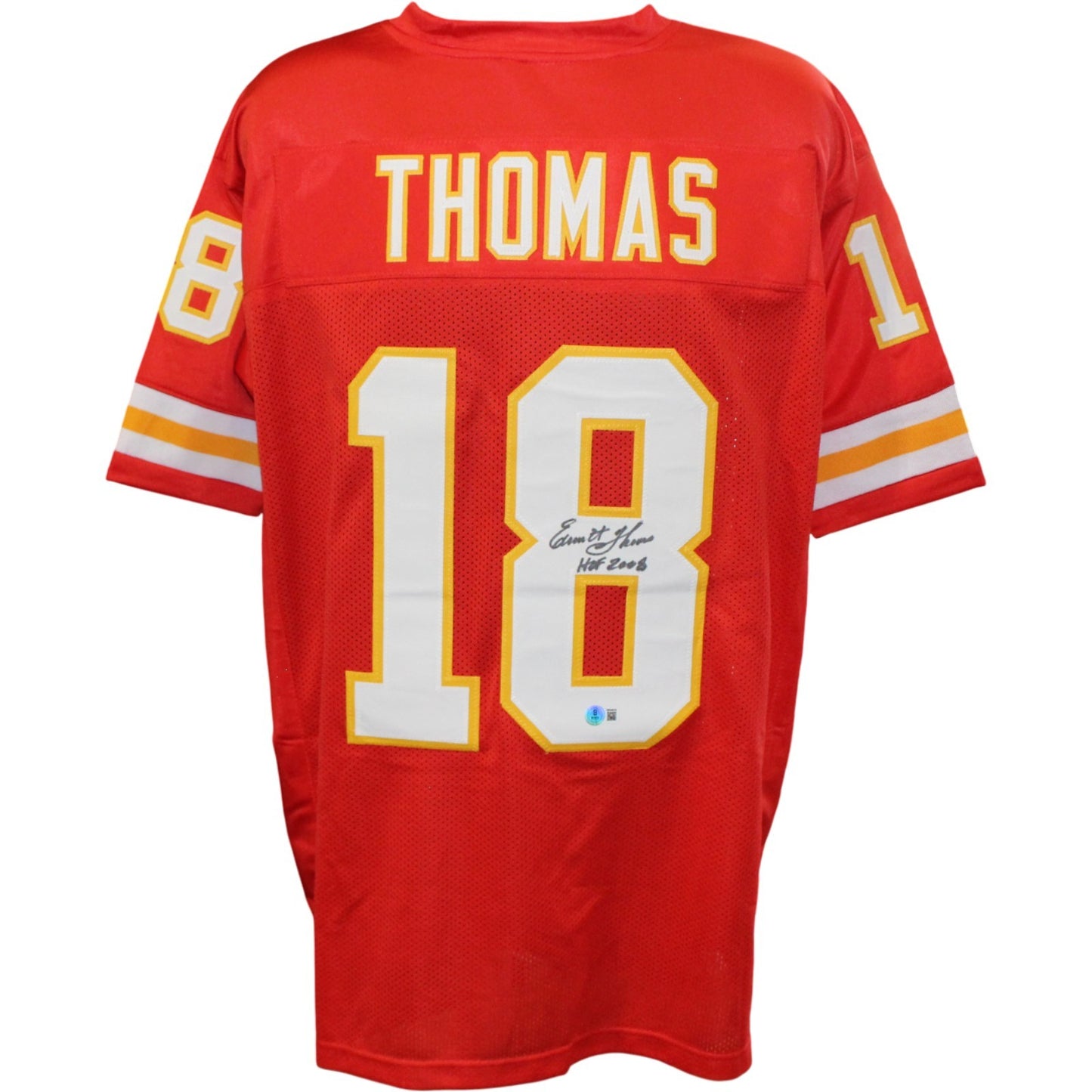 Emmitt Thomas Signed Pro Style Football Jersey