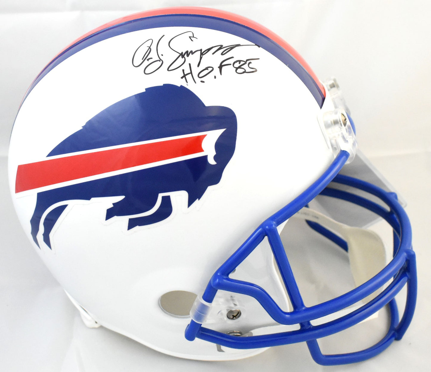 O.J. Simpson Signed Buffalo Bills Full Size Helmet with HOF Inscription