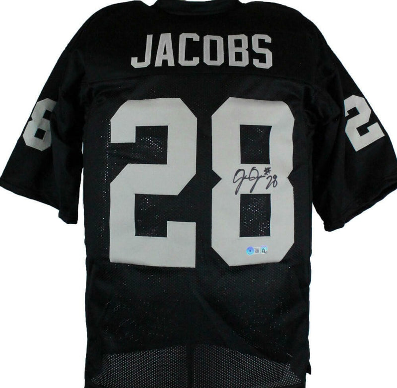Josh Jacobs Autographed Black Custom Jersey
