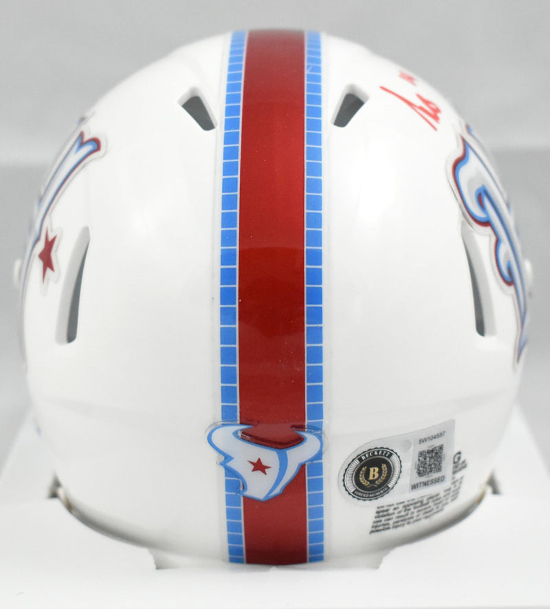 Kayshon Boutte Signed Houston Texans Rivalries Mini Helmet