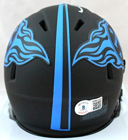 Derrick Mason Signed Tennessee Titans Eclipse Speed Mini Helmet