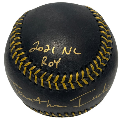 Jonathan India Signed 2021 NL ROY Black ROMLB Baseball (PSA)