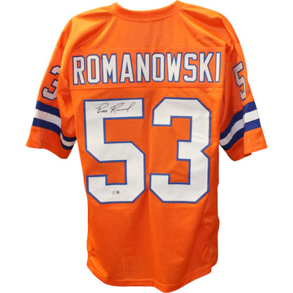Bill Romanowski Autographed Orange Throwback Custom Jersey