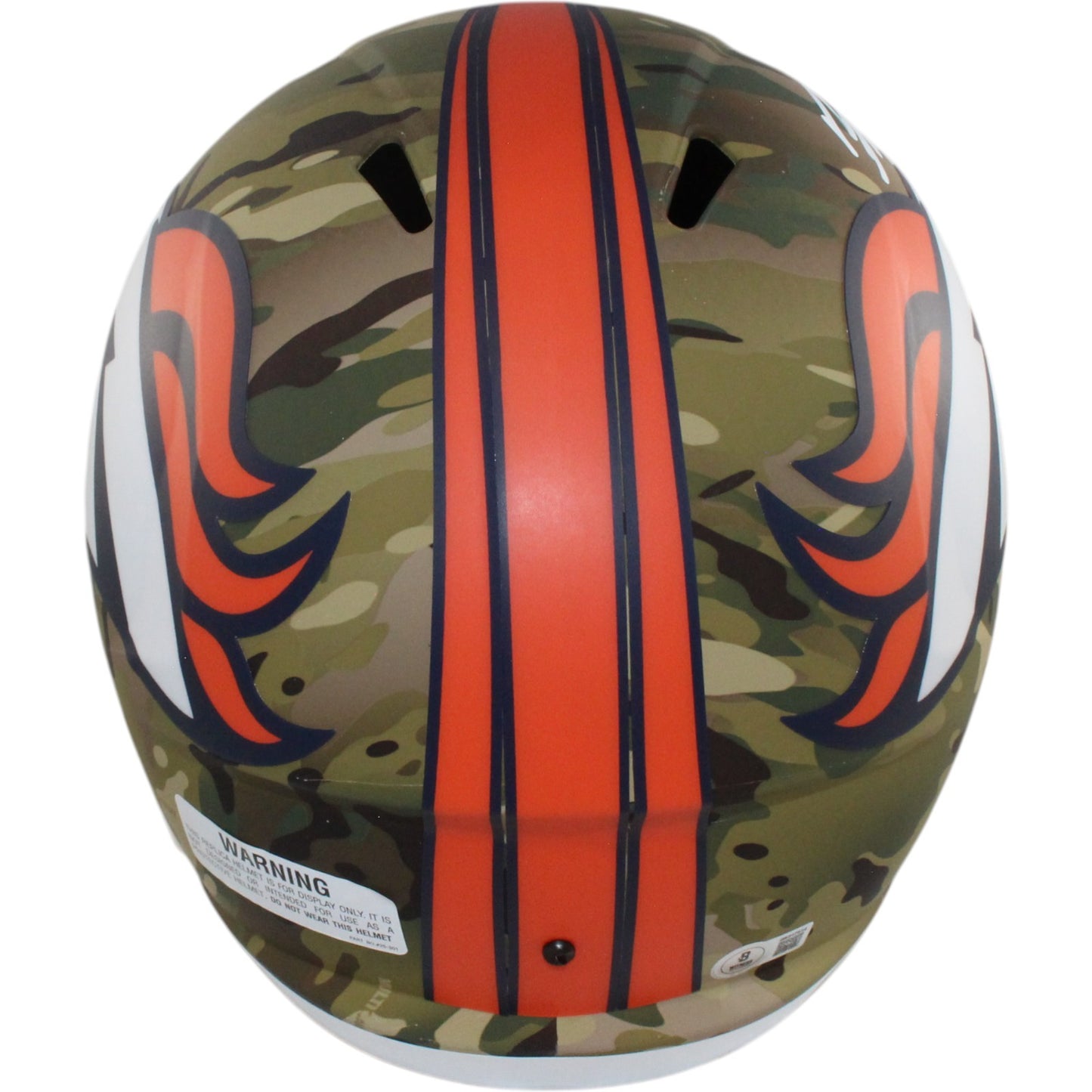 Bo Nix Autographed Denver Broncos Full Size Camo Helmet
