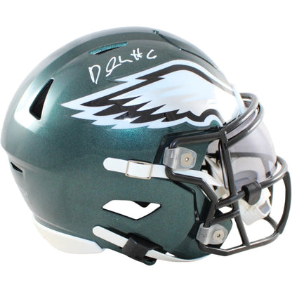 Devonta Smith Signed Philadelphia Eagles Mid-Size Helmet