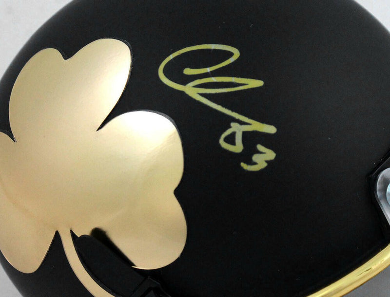 Chase Claypool Signed Notre Dame Fighting Irish Gold Mini Helmet
