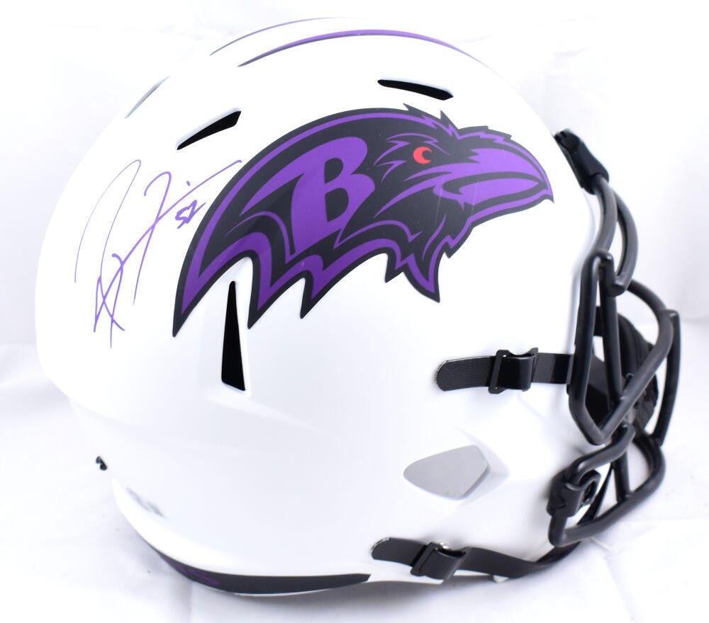 Ray Lewis Signed Baltimore Ravens Full Size Lunar Speed Helmet