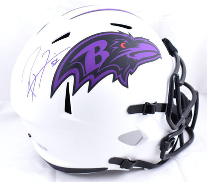 Ray Lewis Signed Baltimore Ravens Full Size Lunar Speed Helmet