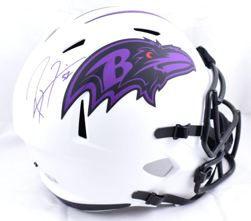 Ray Lewis Signed Baltimore Ravens Full Size Lunar Speed Helmet