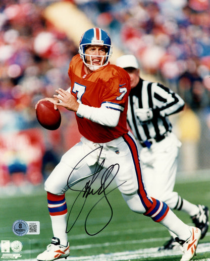 John Elway Autographed Denver Broncos 8x10 Photo