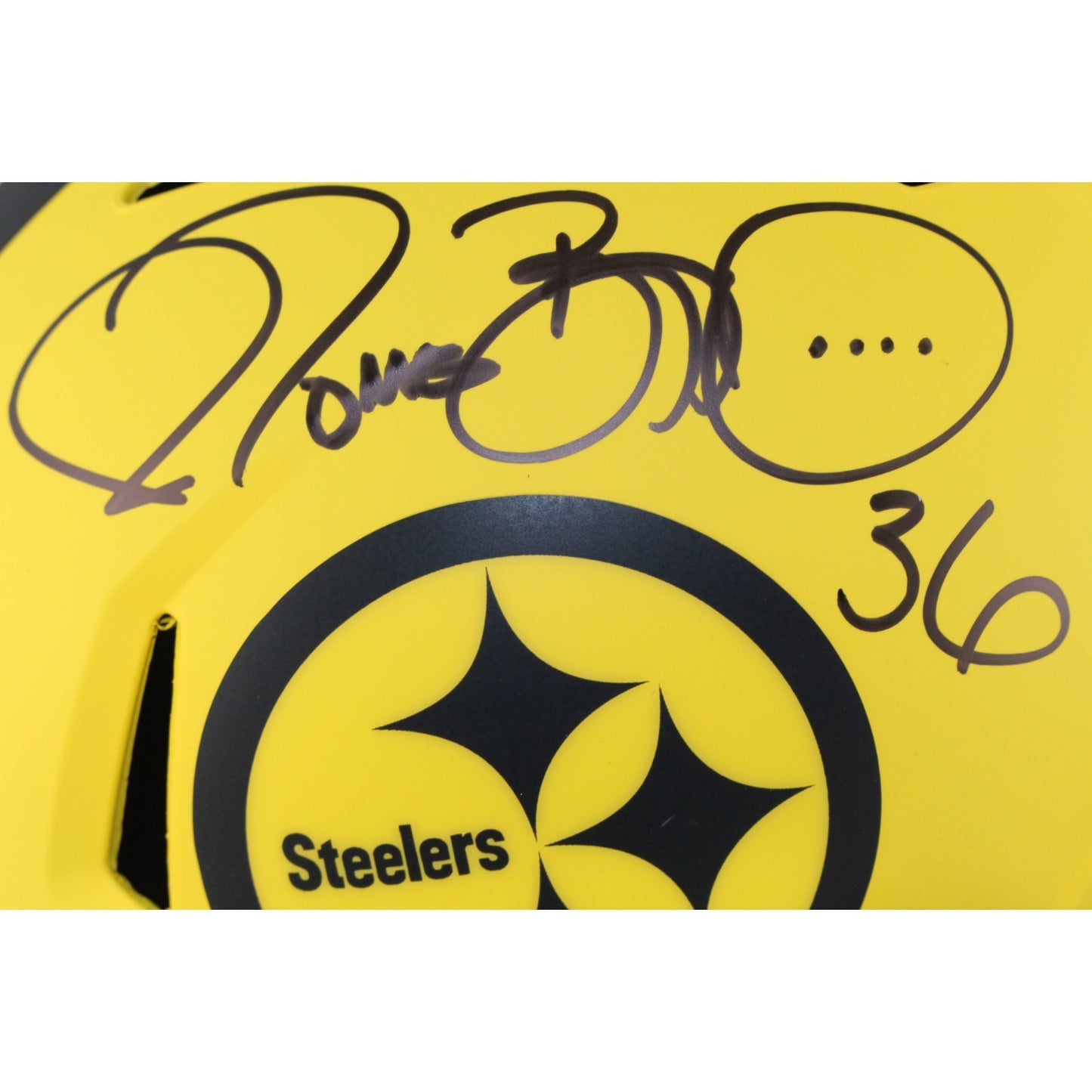 Jerome Bettis Autographed Pittsburgh Steelers Rave Full Size Replica Helmet