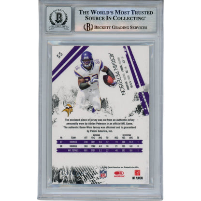Adrian Peterson Autographed 2009 Panini RS Longevity Patch Trading Card
