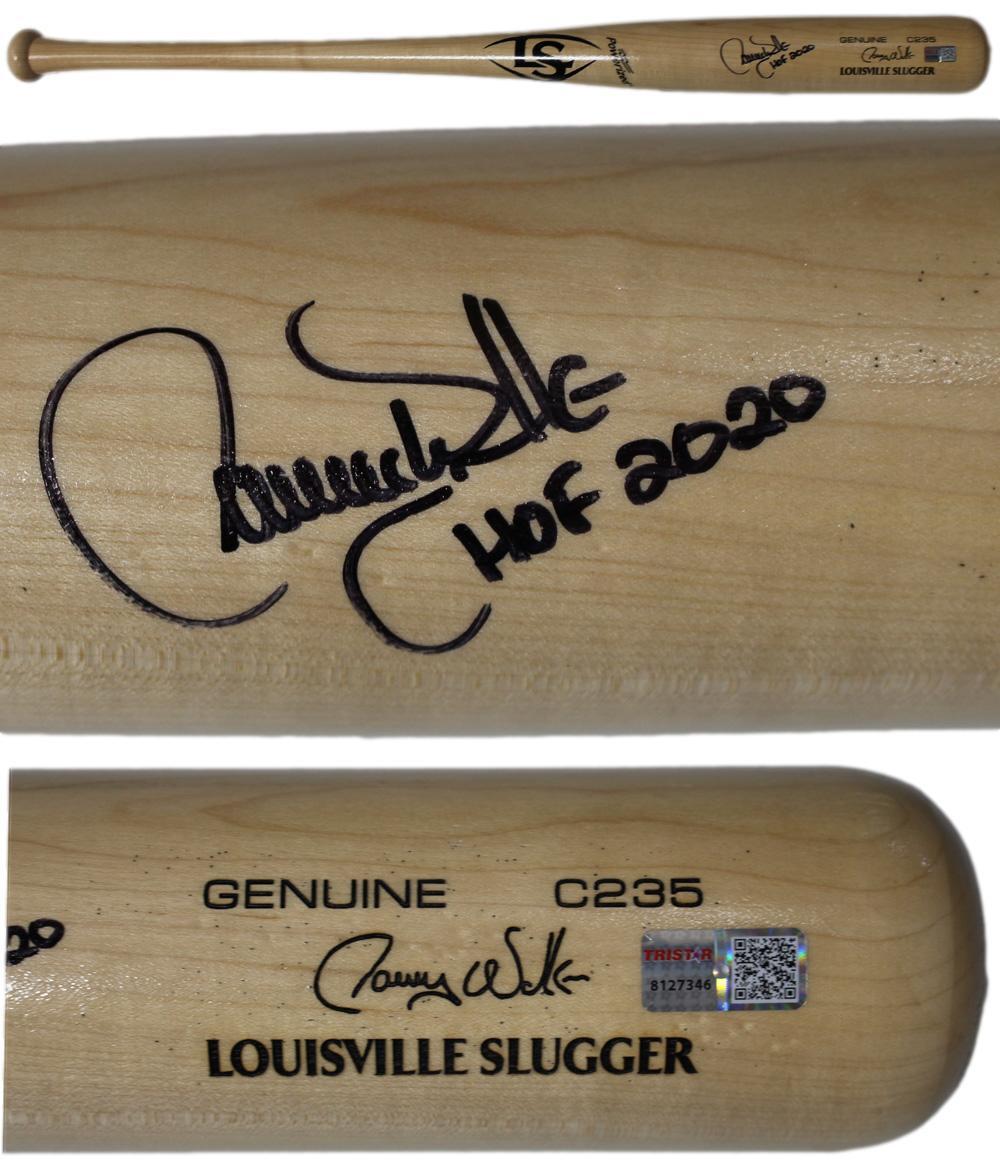 Larry Walker Signed Colorado Rockies Louisville Slugger Bat HOF Inscription