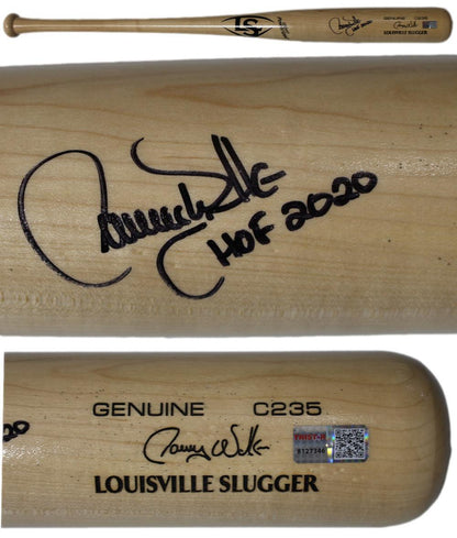 Larry Walker Signed Colorado Rockies Louisville Slugger Bat HOF Inscription
