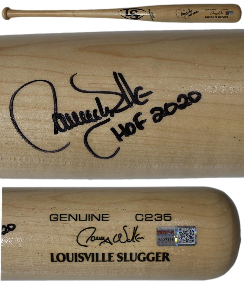 Larry Walker Signed Colorado Rockies Louisville Slugger Bat HOF Inscription