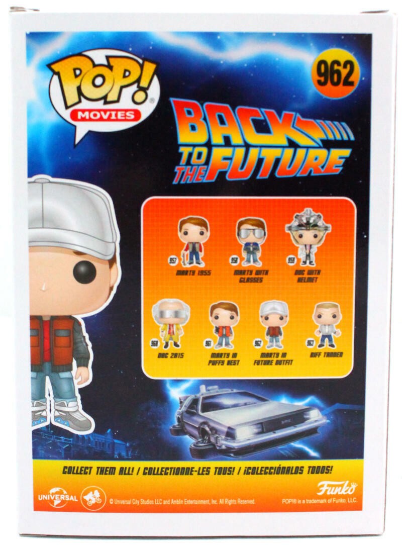 Michael J. Fox Signed Marty McFly Funko Pop Figurine #962