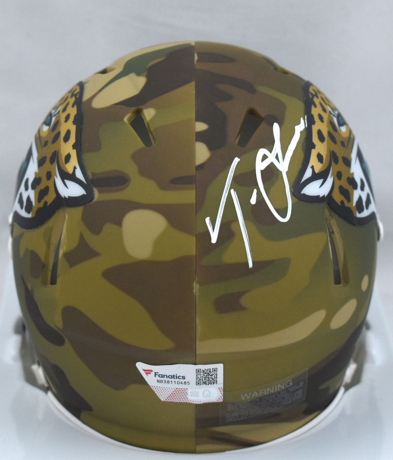 Trevor Lawrence Signed Jacksonville Jaguars Camo Mini Helmet