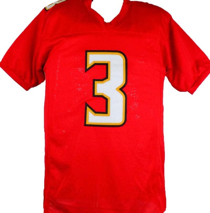 Taulia Tagovailoa Autographed Maryland Style Custom Red Jersey