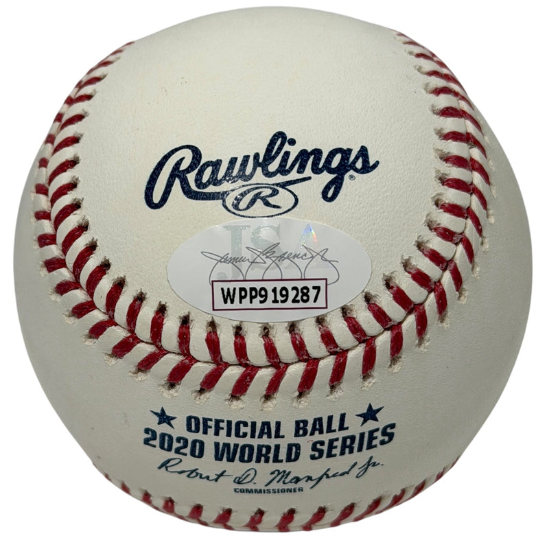 Randy Arozarena Signed 2020 World Series Logo Baseball (JSA COA)
