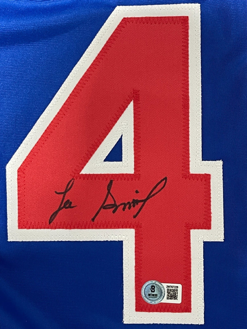 Lee Smith Signed Chicago Cubs Custom Baseball Jersey (Beckett COA)
