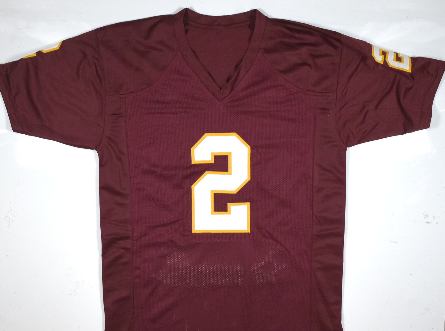 Deion Sanders Autographed Maroon Custom College Style Jersey