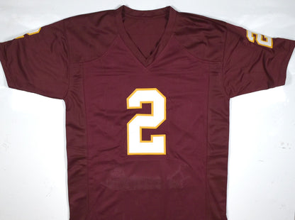 Deion Sanders Autographed Maroon Custom College Style Jersey