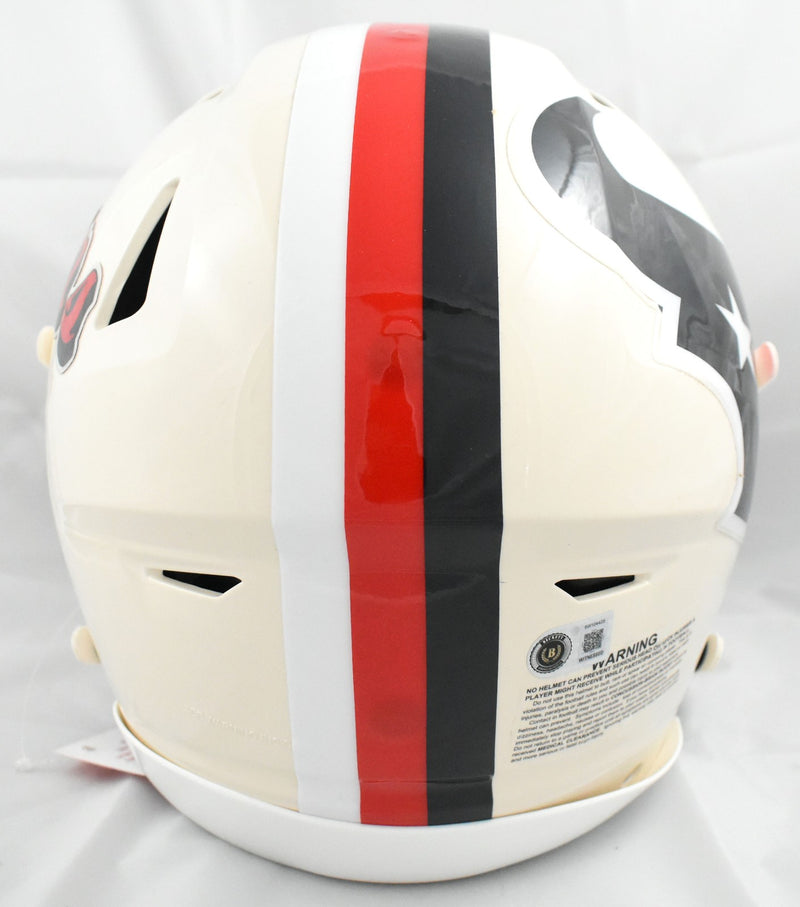 Kayshon Boutte Signed Houston Texans Full Size Retro Speedflex Helmet