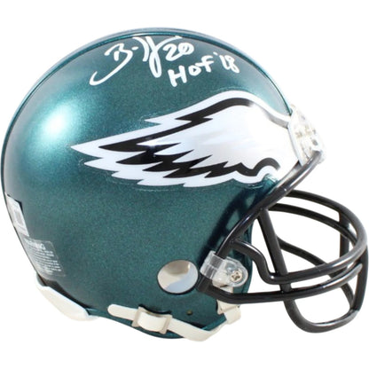 Brian Dawkins Signed Philadelphia Eagles Mini Helmet HOF 18