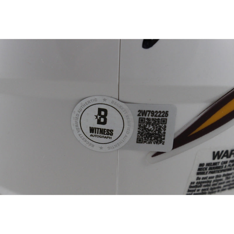 Sam Leavitt Autographed Arizona State Sun Devils White Mini Helmet
