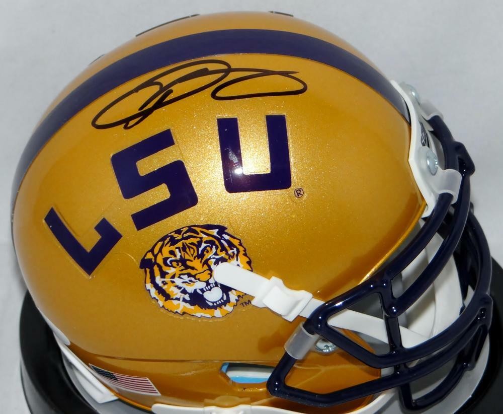 Odell Beckham Signed LSU Tigers Gold Mini Helmet