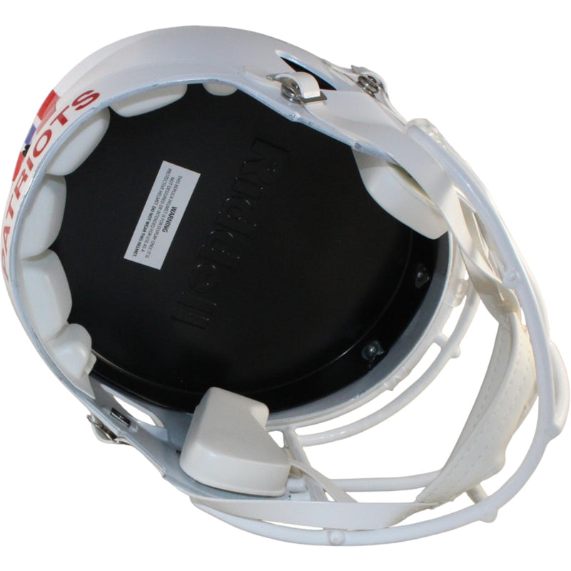 AJ Brown Signed New England Patriots Throwback Full Size Helmet