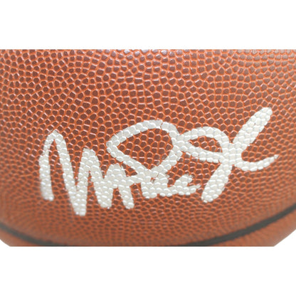 Magic Johnson Signed Los Angeles Lakers Wilson Logo Basketball Beckett BAS