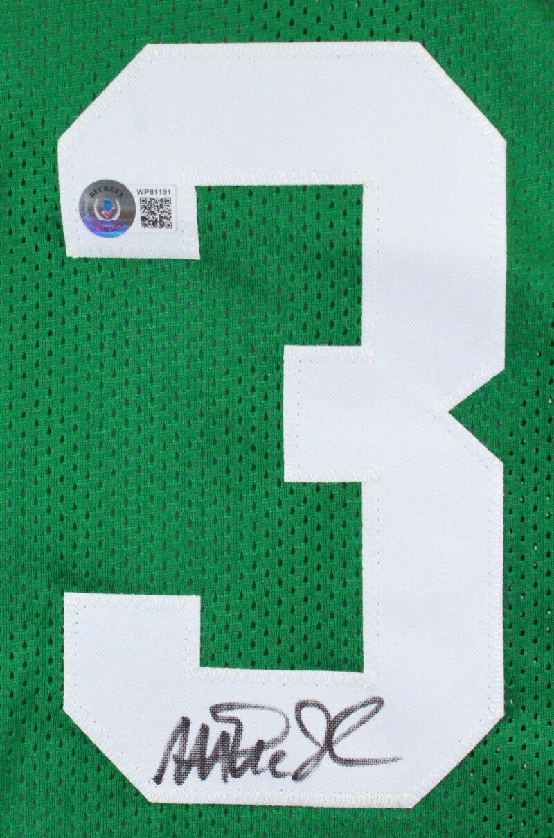 Magic Johnson Autographed Green Custom Basketball Jersey