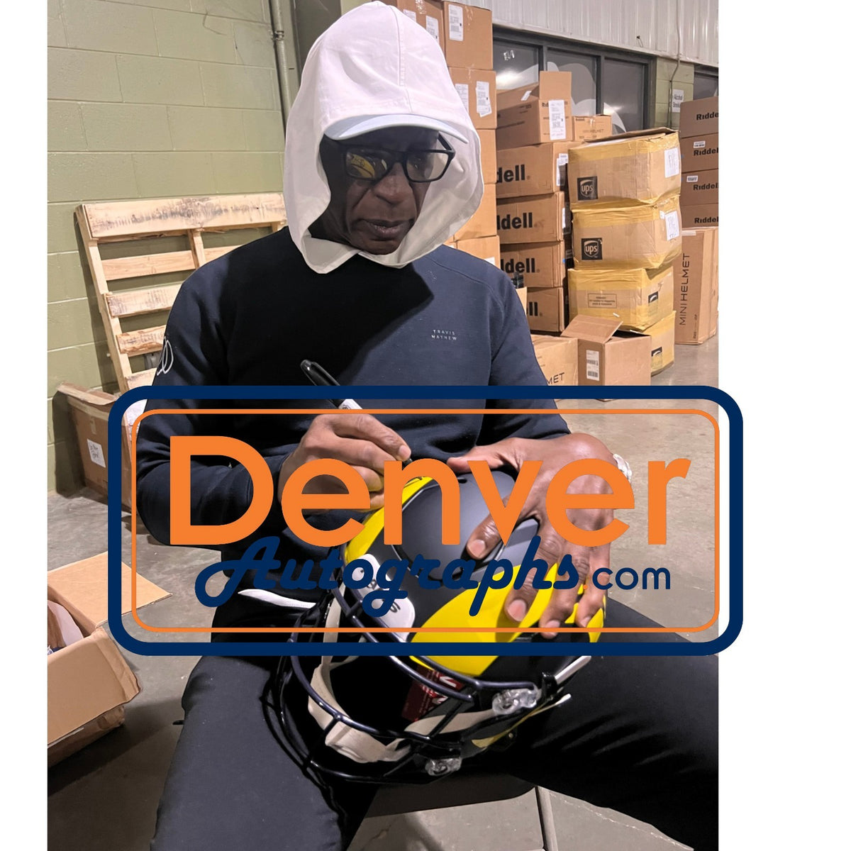Eric Dickerson Signed Los Angeles Rams Speedflex Helmet