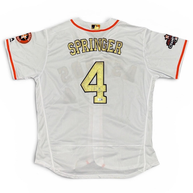 George Springer Signed Houston Astros 2017 World Series Custom Jersey