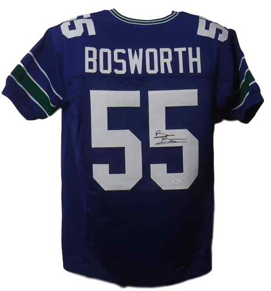 Brian Bosworth Autographed Seattle Seahawks Custom Jersey JSA