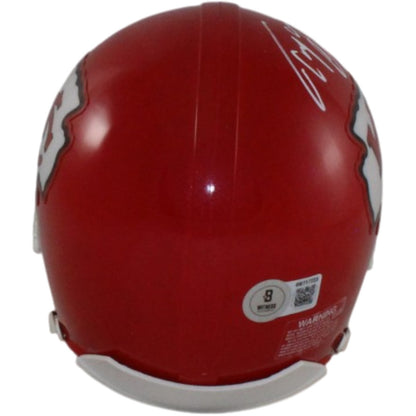Tony Gonzalez Signed Kansas City Chiefs VSR4 Mini Helmet - HOF Inscribed