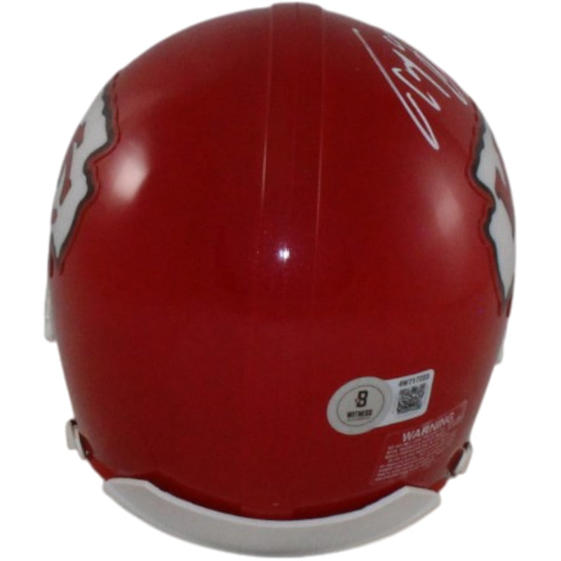 Tony Gonzalez Signed Kansas City Chiefs VSR4 Mini Helmet - HOF Inscribed