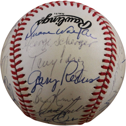 Cincinnati Reds 1984 Team Signed Multi-Signature NL Baseball Beckett LOA