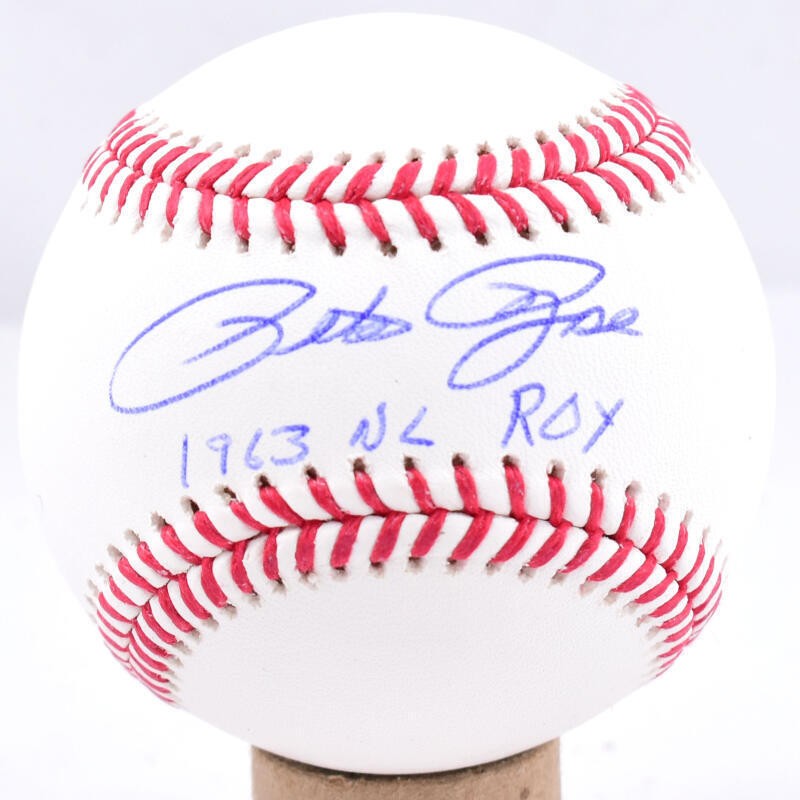 Pete Rose Signed Rawlings Official Major League Baseball - 1963 NL ROY