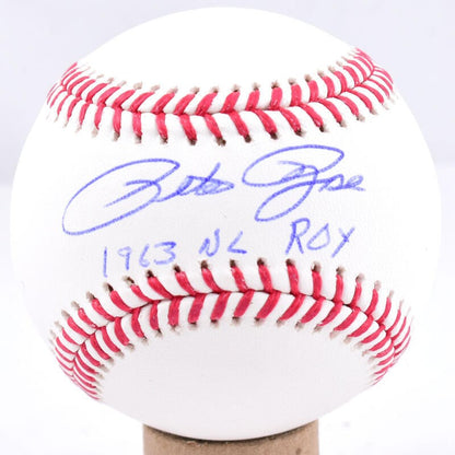 Pete Rose Signed Rawlings Official Major League Baseball - 1963 NL ROY
