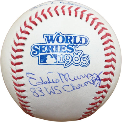 Eddie Murray Autographed Baltimore Orioles 1983 World Series Champions Baseball