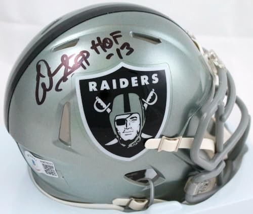 Warren Sapp Signed Oakland Raiders Flash Speed Mini Helmet - HOF
