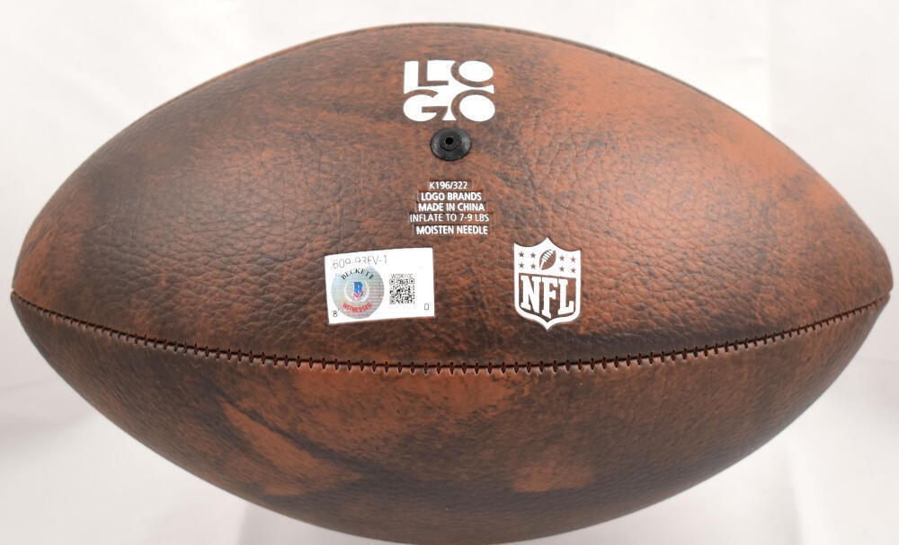Tony Dorsett Autographed Dallas Cowboys Distressed Logo Football
