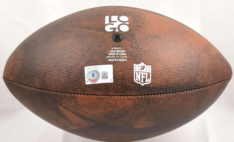 Tony Dorsett Autographed Dallas Cowboys Distressed Logo Football