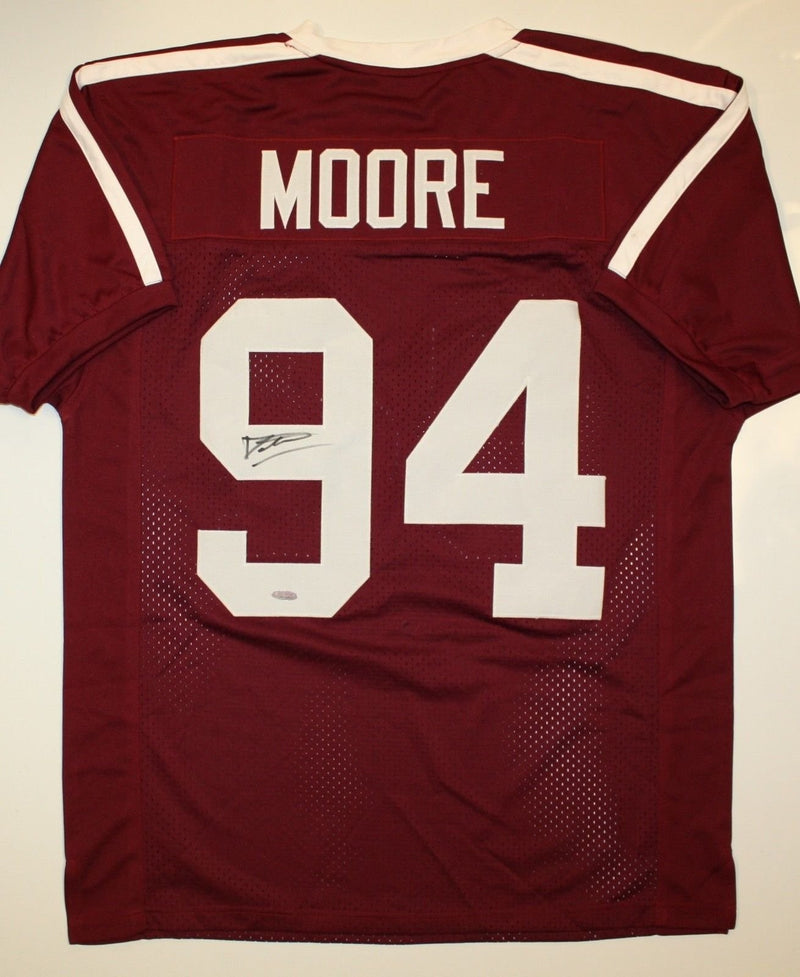 Damontre Moore Signed Maroon Custom Jersey