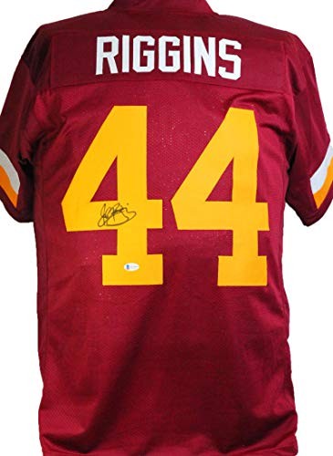 John Riggins Signed Maroon and Yellow Custom Football Jersey