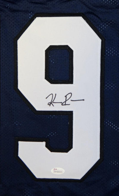 Keenan Reynolds Autographed Navy Blue Custom College Jersey