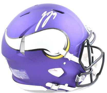 J.J. McCarthy Signed Minnesota Vikings Full Size Speed Authentic Helmet